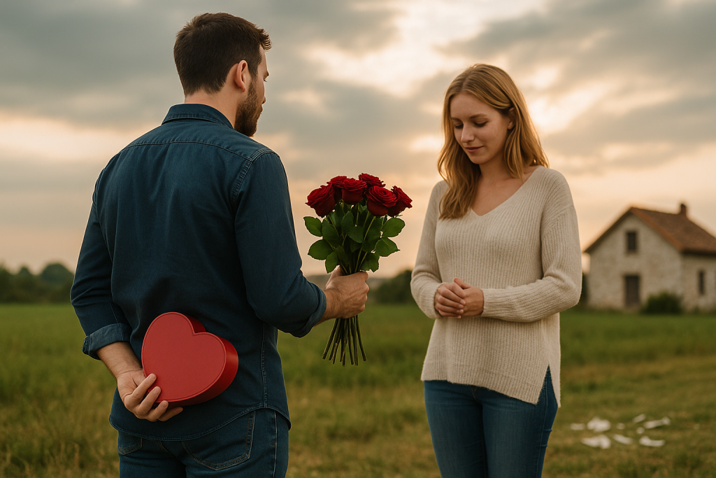 Taktiken von Narzissten nach Trennung - Symbolbild Love Bombing
