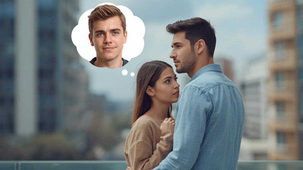 Rebound-Beziehung, eine Frau Anfang 30 kann ihren Ex noch nicht vergessen, obwohl sie einen neune Freund hat